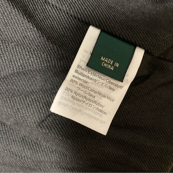 NWT J. Crew Always Army Green brown corduroy collar wool bran jacket chore coat - Picture 5 of 7